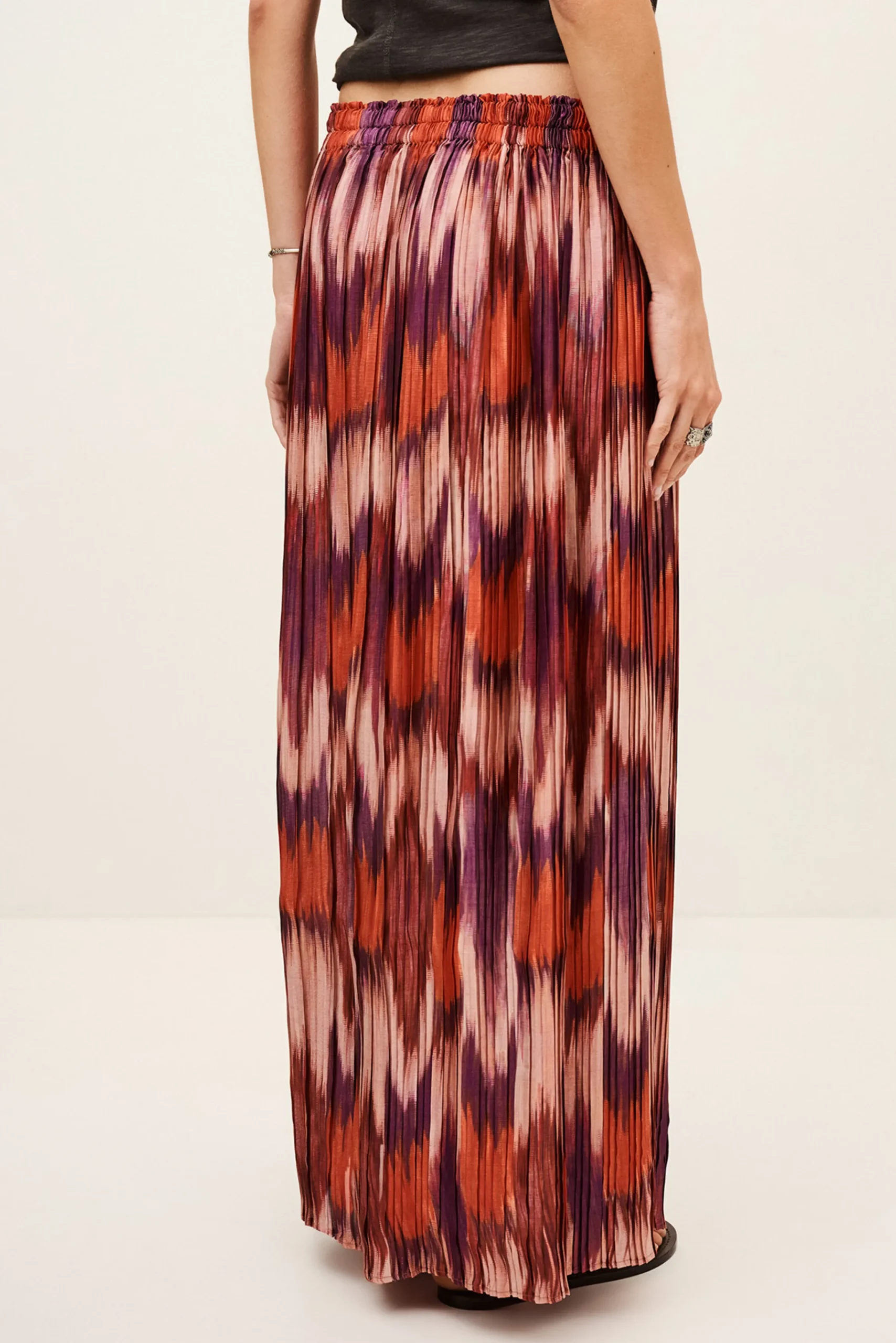 Ba&Sh ARIETTE falda midi plisada NARANJA Sale