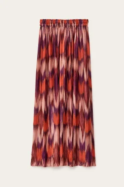 Ba&Sh ARIETTE falda midi plisada NARANJA Sale