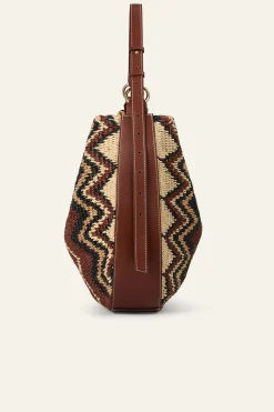 Ba&Sh ARYA bolso hobo de rafia NEGRO Online