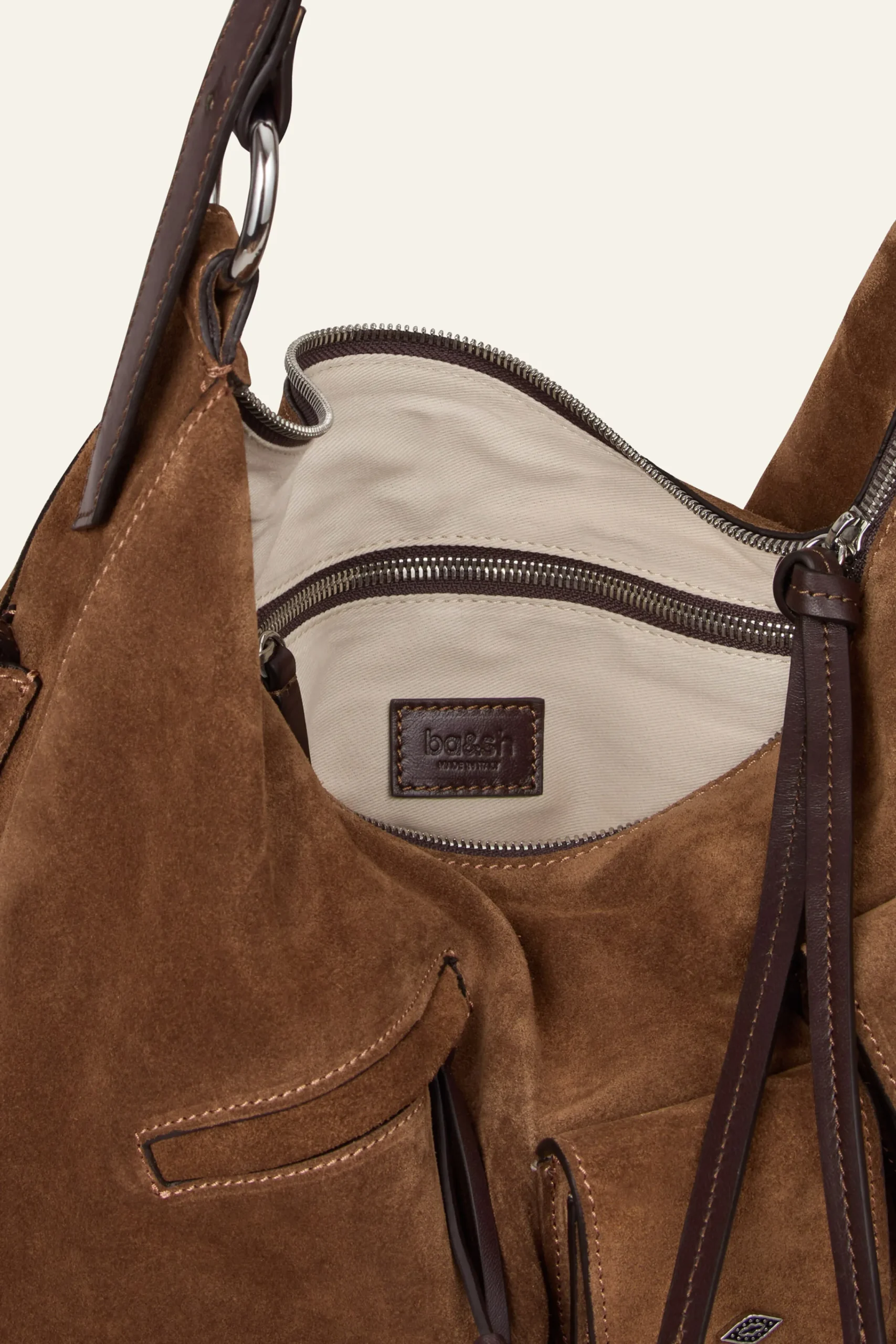 Ba&Sh ARYA bolso multibolsillos MARRON Outlet