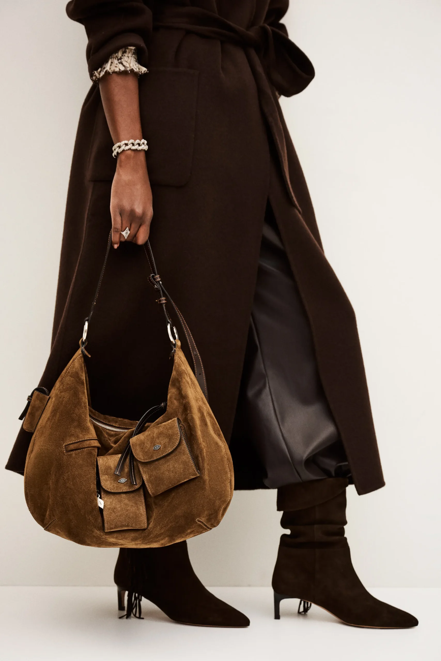 Ba&Sh ARYA bolso multibolsillos MARRON Outlet