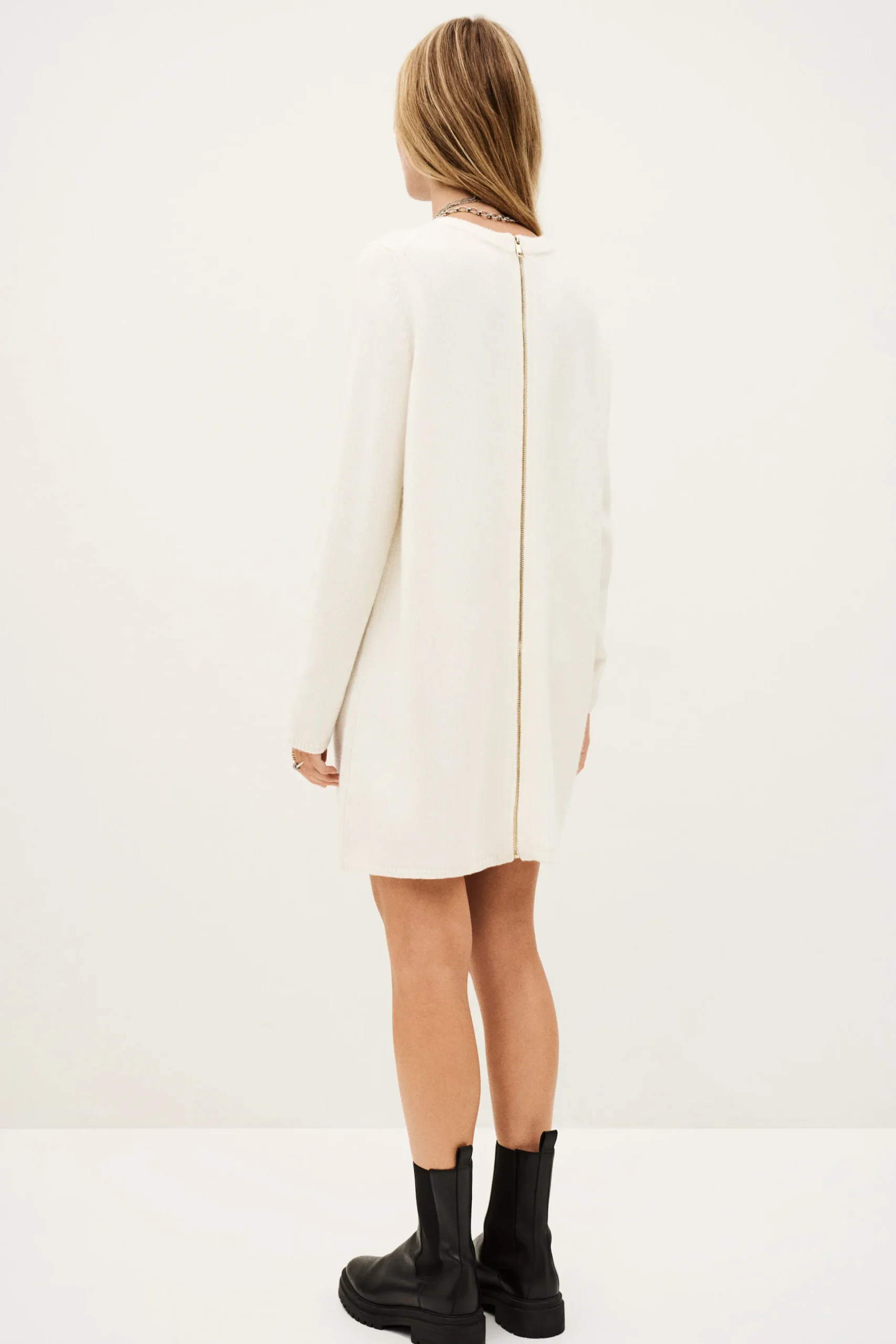 Ba&Sh ATES vestido tipo suéter de punto ECRU Discount