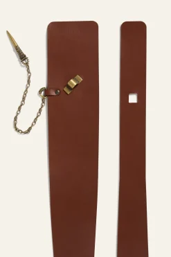 Ba&Sh BAINA cinturón de cuero € 185 MARRON New