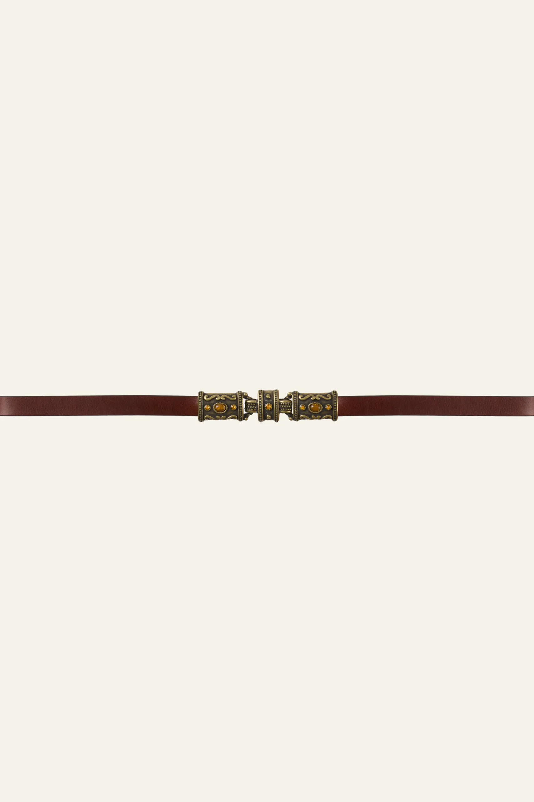 Ba&Sh BARA cinturón de cuero € 155 MARRON Clearance