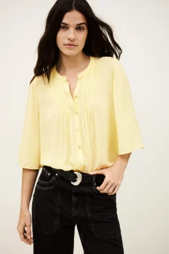 Ba&Sh BARNA camisa fluida AMARILLO