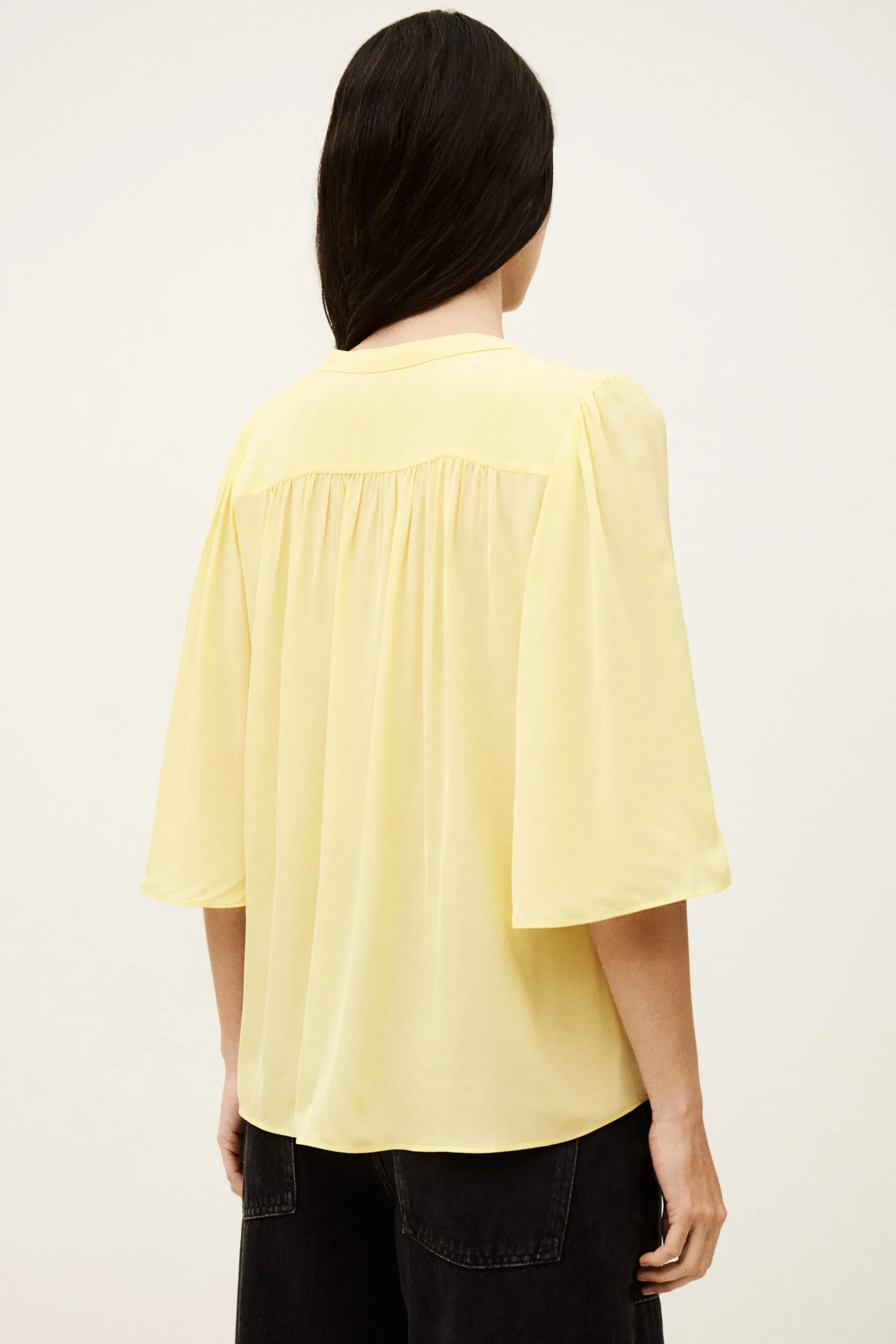 Ba&Sh BARNA camisa fluida AMARILLO