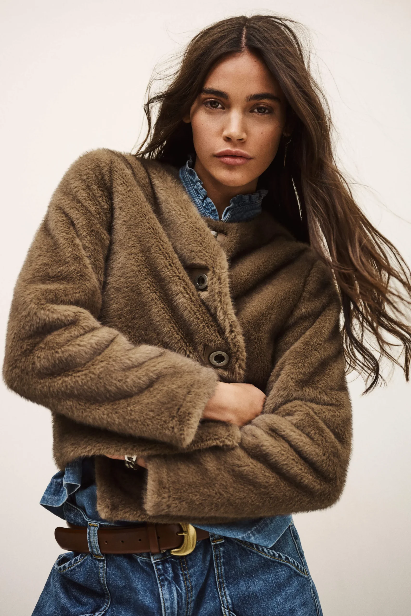 Ba&Sh BASIL chaqueta recta GRIS Sale