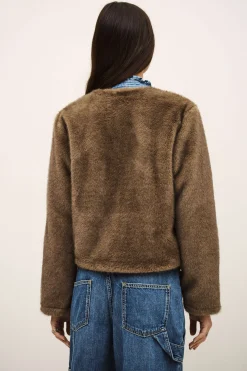 Ba&Sh BASIL chaqueta recta GRIS Sale