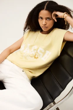 Ba&Sh BEATA sudadera sin mangas AMARILLO Online