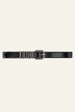 Ba&Sh BERKANE múltiples trabillas para cinturón € 145 NEGRO Discount
