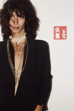 Ba&Sh BLANCA collar de perlas GRIS Online