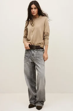 Ba&Sh BYLEIL JUMPER BEIGE New