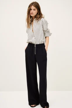 Ba&Sh CARLOS pantalones anchos a medida € 215 € 172 AZUL Outlet