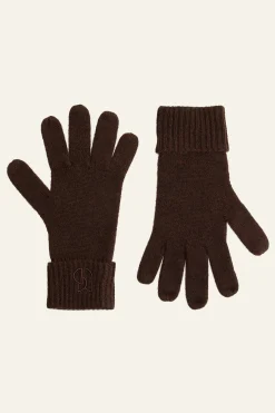 Ba&Sh CIMON guantes de cachemira MARRON Best