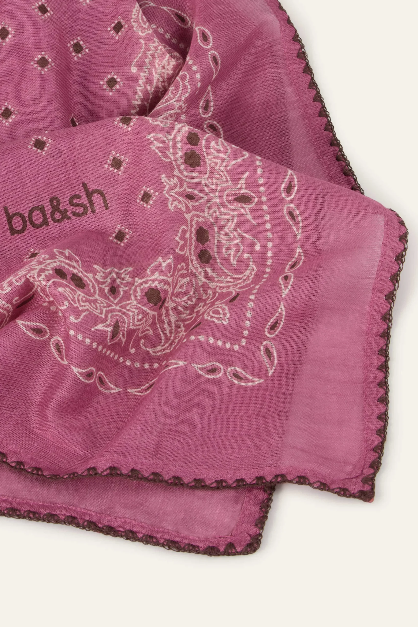 Ba&Sh FARY Pañuelo estampado estilo bandana € 75 PINK Discount