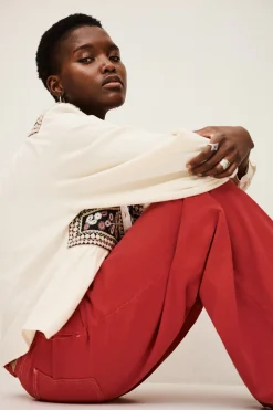 Ba&Sh FUSC denim-look trousers ROJO Clearance
