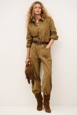 Ba&Sh FYORELLA mono pantalón cargo MARRON Discount