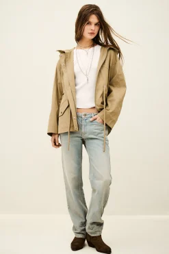 Ba&Sh ILIO parka larga con cinturón MARRON Outlet