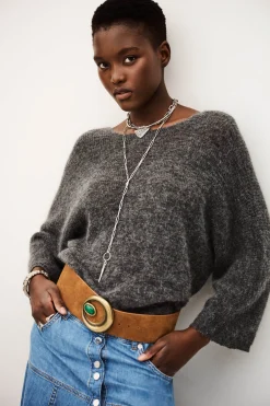 Ba&Sh ISAAC suéter reversible GRIS Online