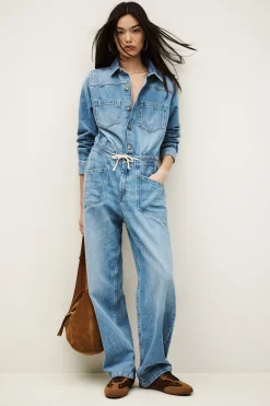 Ba&Sh MYRELLA mono vaquero cargo AZUL Best