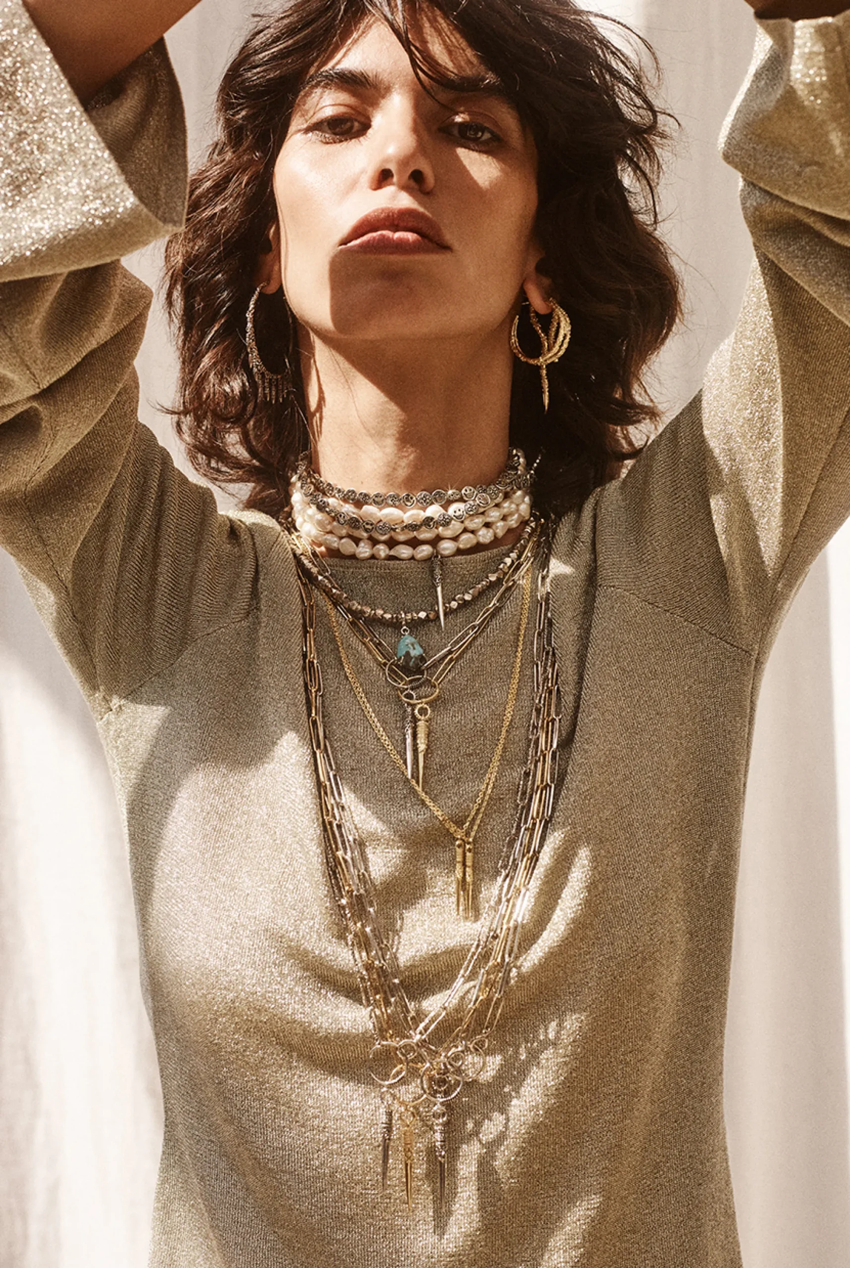 Ba&Sh NAOKI collar de plata ORO New