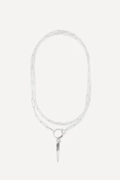 Ba&Sh NAOMIE collar de plata GRIS Discount