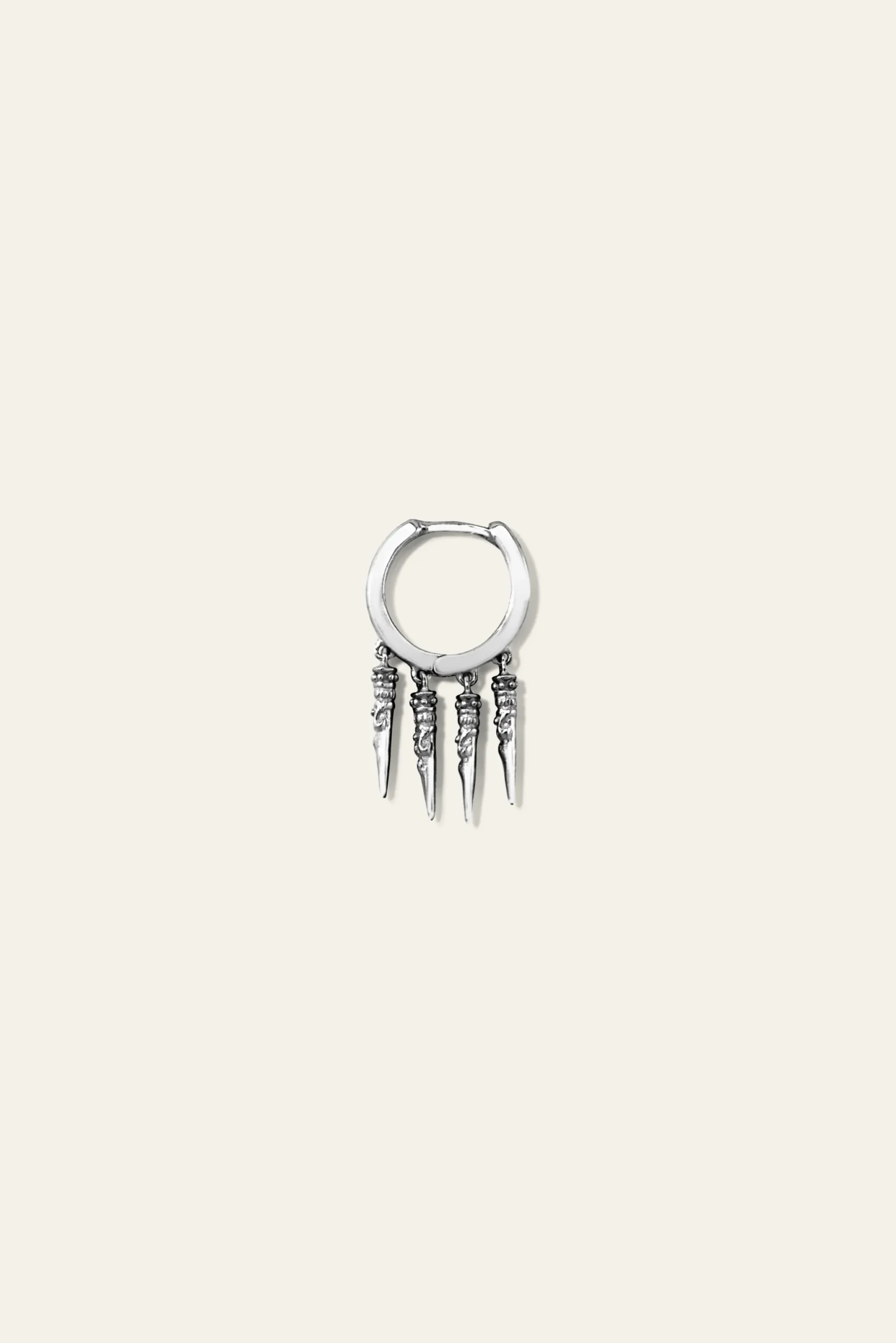 Ba&Sh OKINAWA arete de plata GRIS Outlet