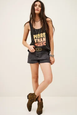 Ba&Sh RENO pantalón corto vaquero de talle alto € 165 GRIS