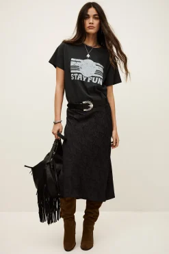 Ba&Sh RISTA SKIRT NEGRO Outlet