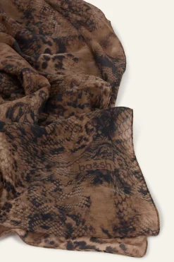 Ba&Sh SARA pañuelo con estampado animal € 130 € 91 VERDE New