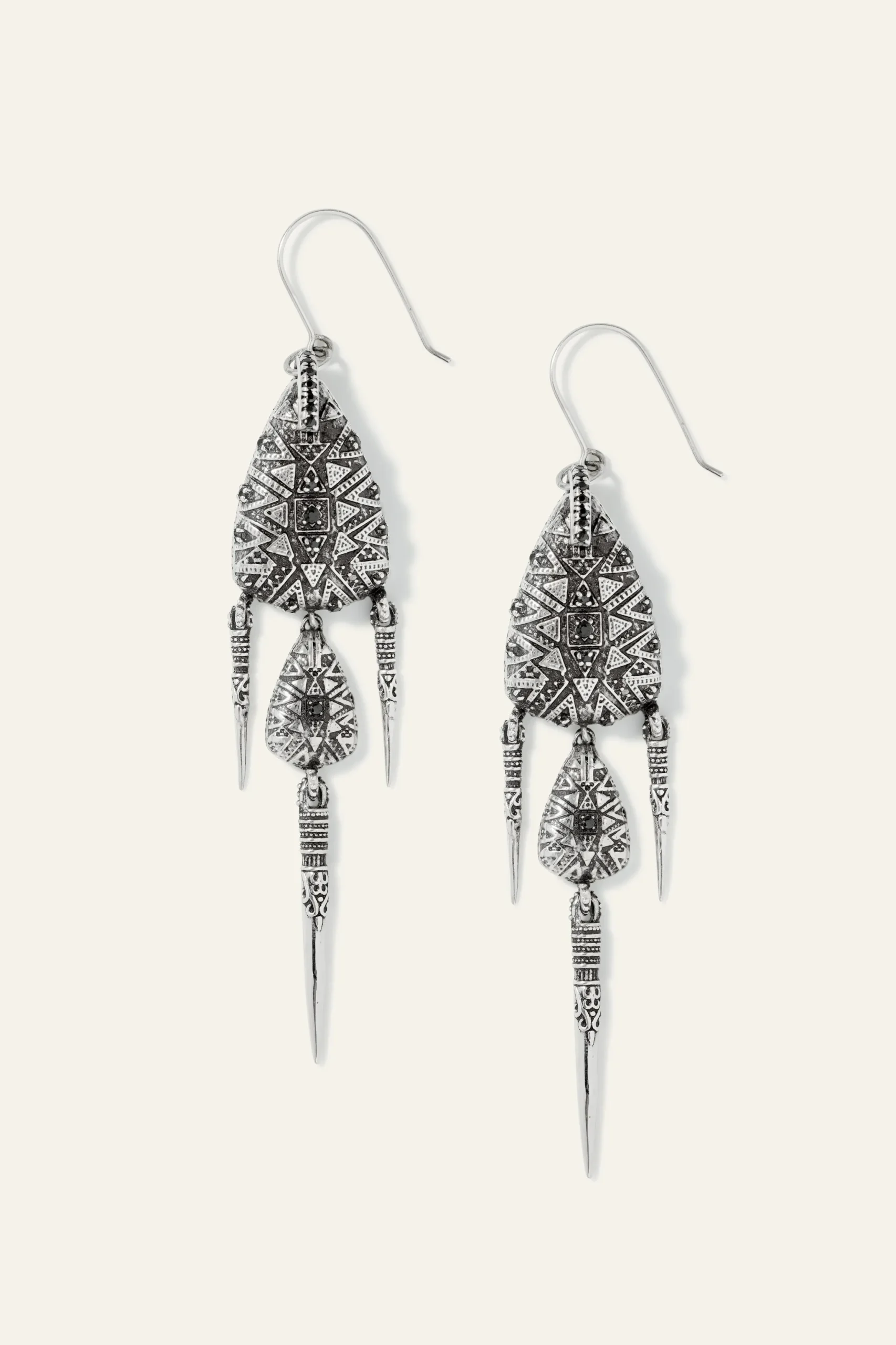 Ba&Sh SAVY pendientes de plata GRIS Clearance