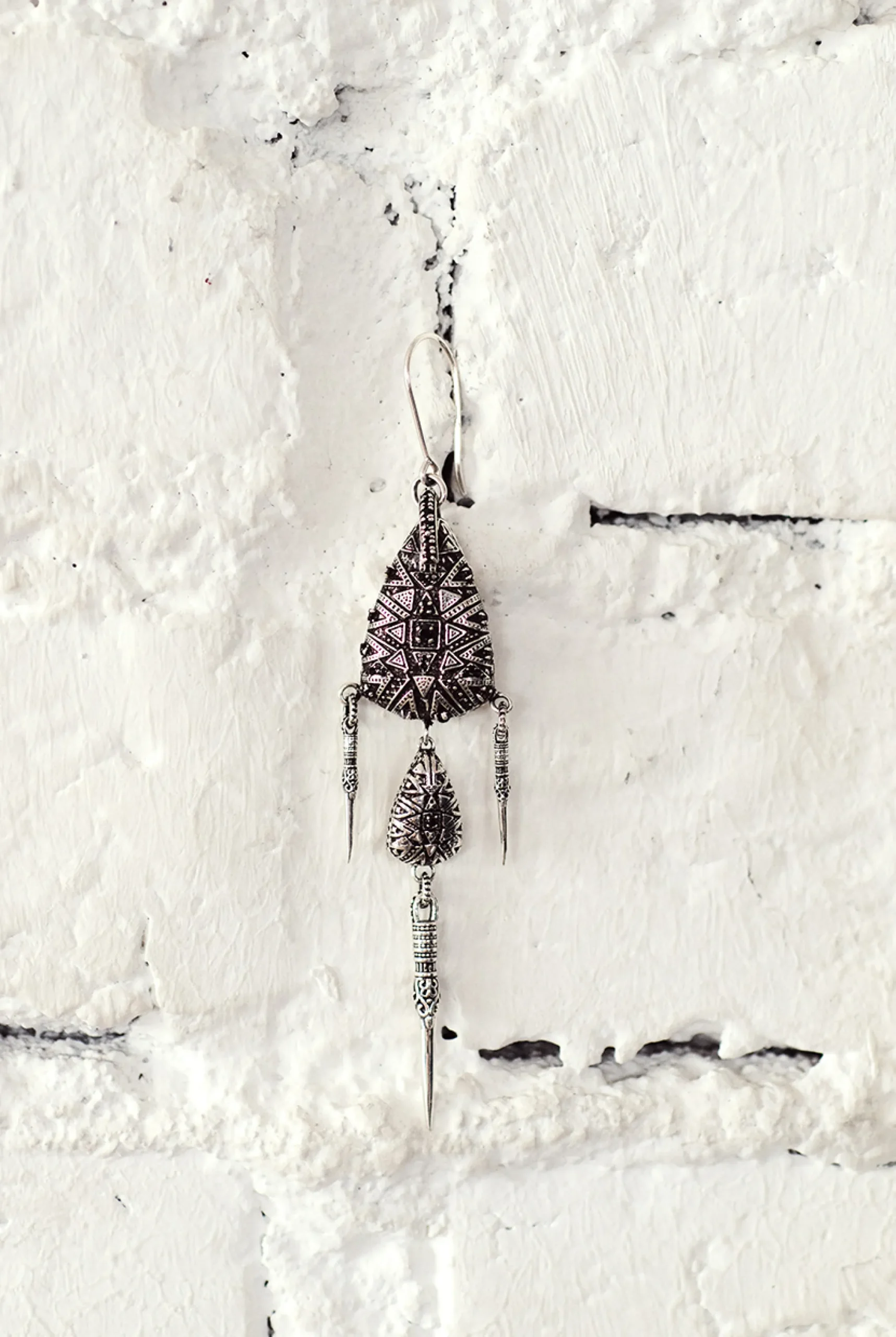 Ba&Sh SAVY pendientes de plata GRIS Clearance
