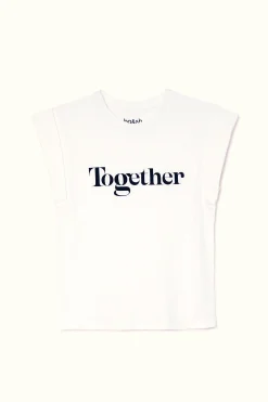 Ba&Sh TOGETHER t-shirt with message BLANCO New