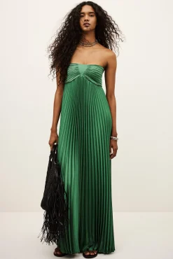 Ba&Sh WILLOW vestido largo VERDE Best